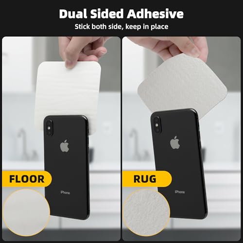 Non-Slip Rug Grippers - Washable & Reusable Carpet Tape for Hardwood Floors