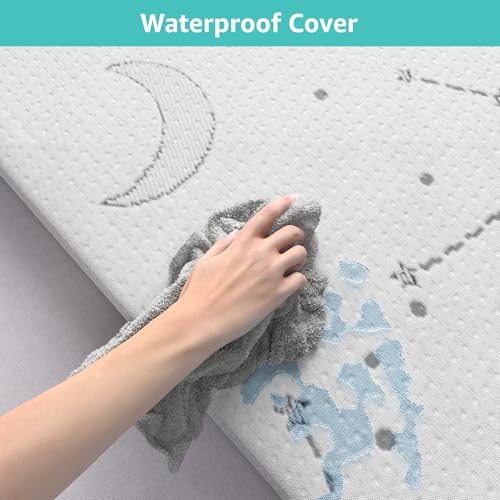 Pack and Play Mattress Topper - 38" x 26" x 1" Pad with Washable Cover