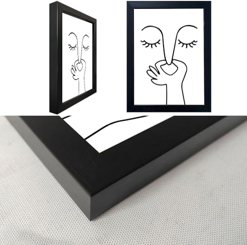 Funny Bathroom Wall Art Black and White Guest Toilet Sign Canvas Print 8x10
