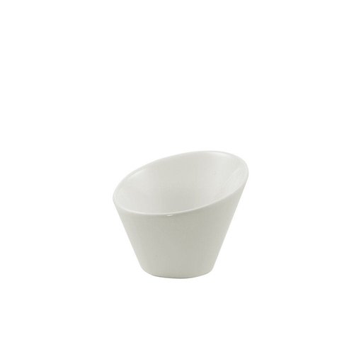 10 Strawberry Street Whittier 3.25"/2 Oz Tall Slant Bowl, Set of 6, White
