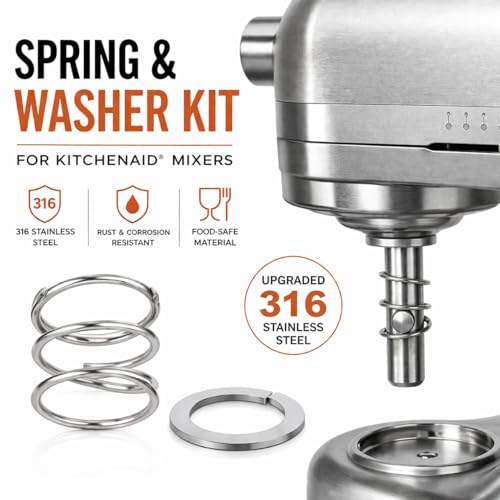 Stainless Steel Spring & Washer Kit for Tilt-Head and Bowl-Lift Mixers