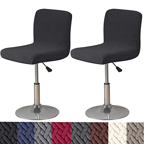 Stretch Bar Stool Covers with Backs - 2 Pack Washable Slipcovers
