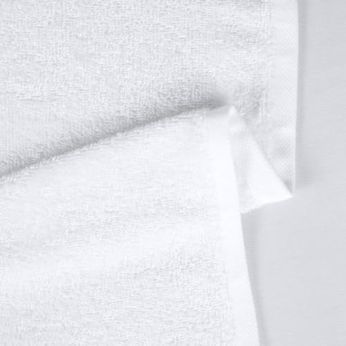 Amazon Basics Soft Cotton Hand Towels 16x26 White 12-Pack