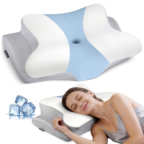 Cervical Pillow for Neck Pain Relief - Ergonomic Memory Foam Design