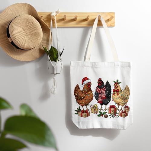 LZYRF Christmas Chicken Reusable Holiday Gift Bags Party Favors