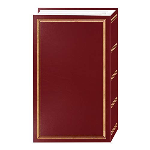 3-Ring Burgundy Photo Album for 504 4x6 Photos - Leatherette Cover