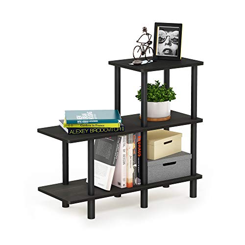 3-Tier Open Cube Ladder Shelf, Modern Storage Bookcase for Home Office