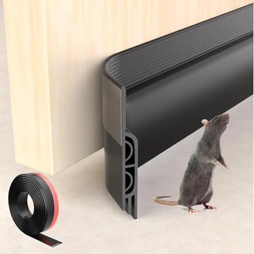 39-Inch Under Door Draft Stopper - Silicone Soundproof Door Sweep