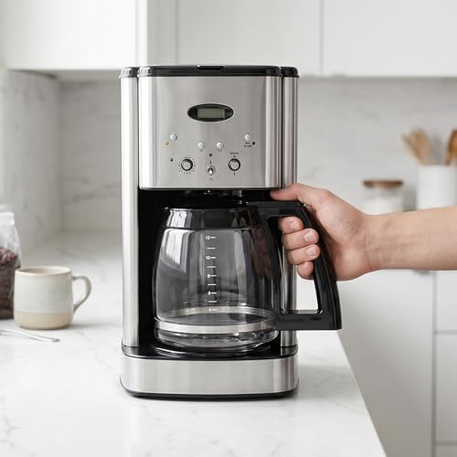 12-Cup Heat-Resistant Borosilicate Glass Coffee Carafe Replacement
