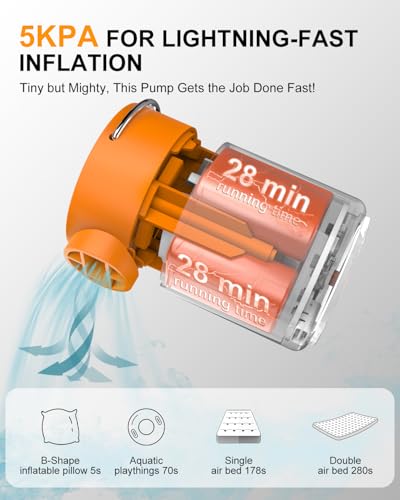 Portable Mini Air Pump for Pool Floats & Air Mattresses