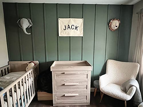 Large Canvas Hanging Wall Banner for Nursery and Playroom Decor 18"x25"