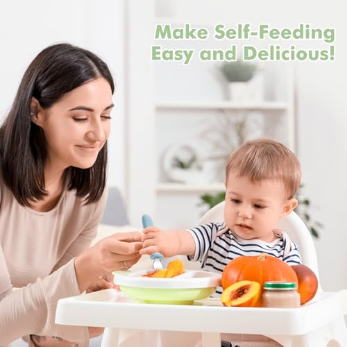 8-Piece Toddler Forks Set with Silicone Handles and Anti-Choke Design