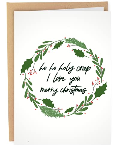 Sleazy Greetings Funny Christmas Card for Boyfriend, Girlfriend, Wife, Husband