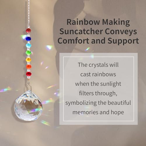 Crystal Suncatcher Memorial Keepsake Sympathy Gift for Loss of Loved One