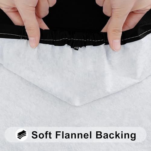 Elastic Fitted Rectangle Tablecloth for 6ft Folding Tables, 30x72 Inch