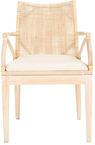 Safavieh Gianni Natural & White Washed Accent Chair, 19.8" Seat, Transitional Style