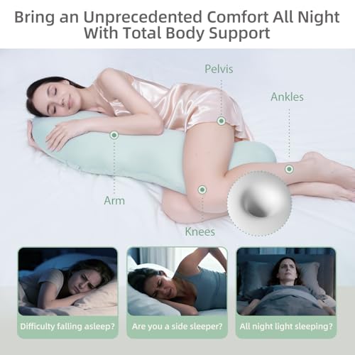 Pea Pod Body Pillow for Side Sleepers - Full Body Support Pillow