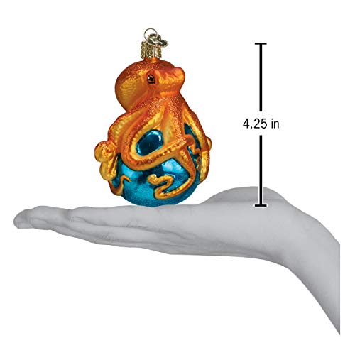 Old World Christmas Octopus Glass Ornament - Sea & Water Animal Holiday Decor