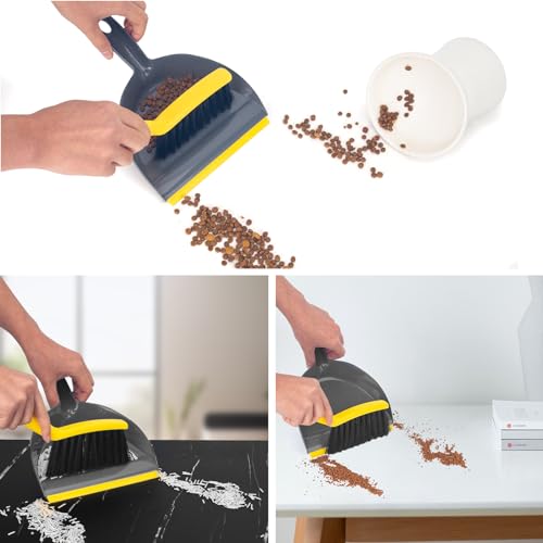 Mini Handheld Dustpan and Brush Set – Small Sweeper Combo for Desktop & Car