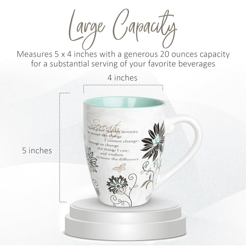 Pavilion Gift Mark My Words Serenity Mug 20oz - Inspirational Coffee Cup