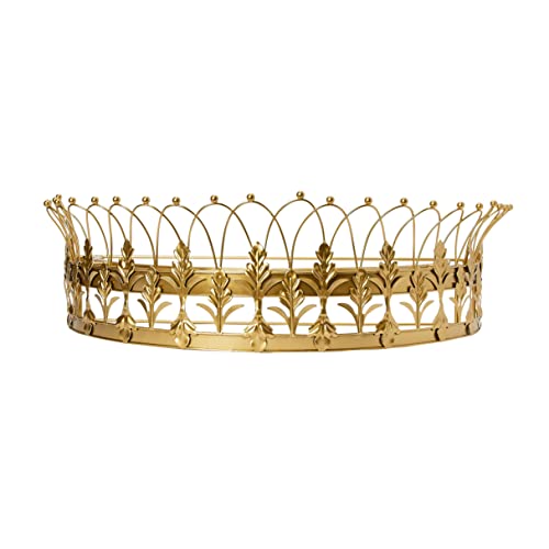 Decorative Gold Metal Canopy Crown Wall Mounted Accent - 29 Inch