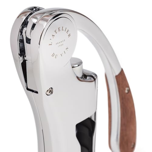 L'Atelier du Vin Oeno Motion Wood & Chrome Lever Corkscrew - Luxury Wine Opener with Gift Box