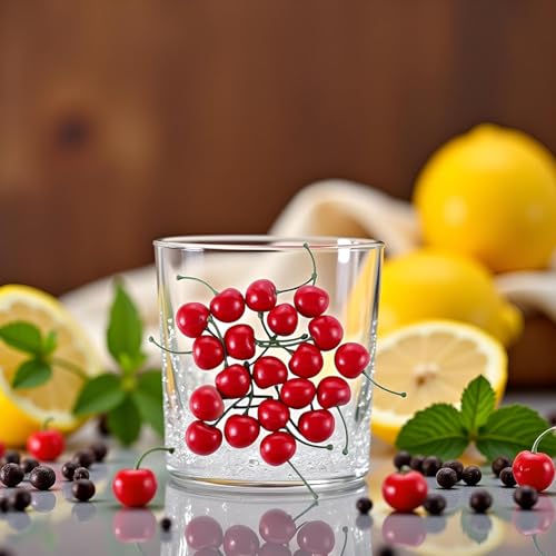20pcs Lifelike Red Artificial Cherries - Decorative Fruit Ornaments