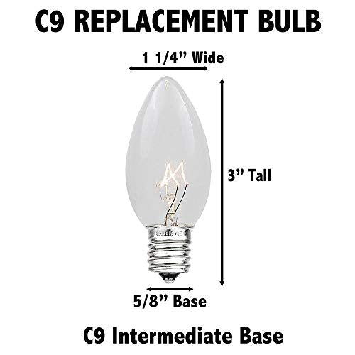 Novelty Lights 100 ft C9 Multicolor Ceramic Christmas String Light Set