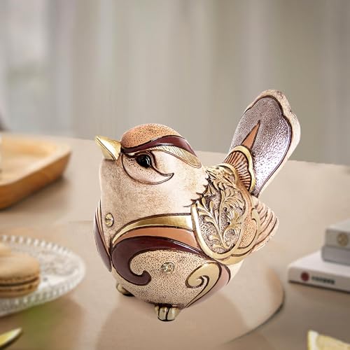 Decorative Bird Statue Figurine for Shelf and Table Home Decor