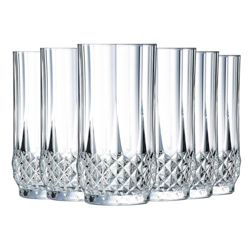 Longchamp Crystal Lowball Glasses 36cl - Set of 6 Durable Krysta Glassware
