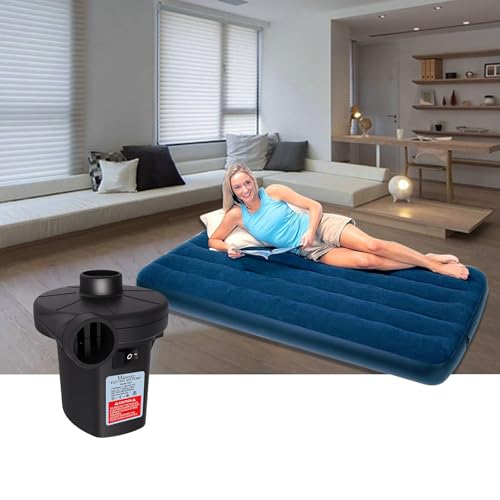Portable Electric Air Pump with 3 Nozzles - Quick-Fill Inflator Deflator