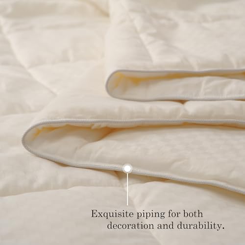 CUDDLE DREAMS Queen Australian Wool Comforter - All Season Duvet Insert