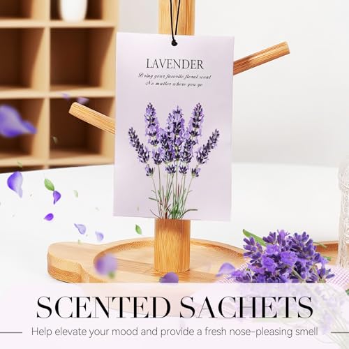 Lavender Scented Sachet Bags for Drawers and Closets - 12 Pack