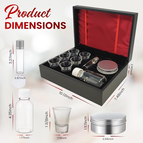 Portable Communion Set with Carrying Case, 6 Cups, and Accessories