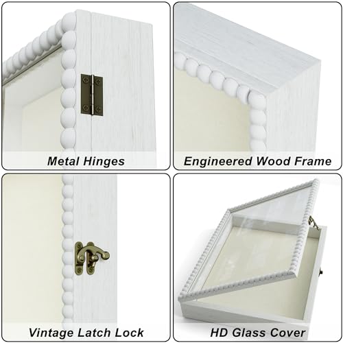 11x14 Wooden Shadow Box Frame with Front-Opening Glass Door