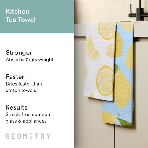 Quick-Dry Microfiber Kitchen Tea Towels - Ultra-Absorbent Dish Towels (2 Pack)