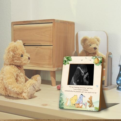 Wooden Pregnancy Milestone Ultrasound Picture Frame - Baby Shower Gift