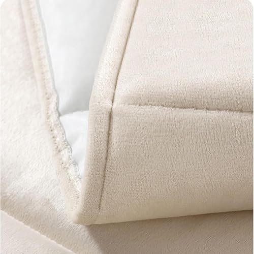 Velvet Bed Headboard Cover - Quilted Slipcover for Full to Cal King