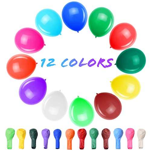 Tamodan 120 Pcs 12 Inch Assorted Color Latex Balloons for Party Decor