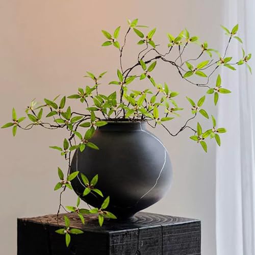 43.3-Inch Artificial Greenery Branches for Vase - 2 Piece Faux Stem Set