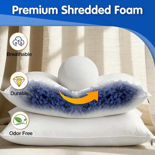 15lbs Shredded Memory Foam Filler for Bean Bag Chairs, Cushions and Pillows