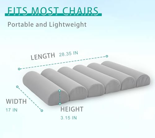 Ergonomic Lumbar Support Pillow for Office Chair - Adjustable Back Cushion