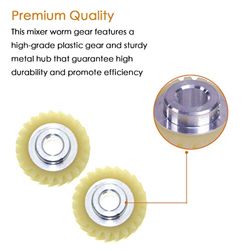 Worm Gear Replacement for Tilt-Head Stand Mixers 4.5QT & 5QT