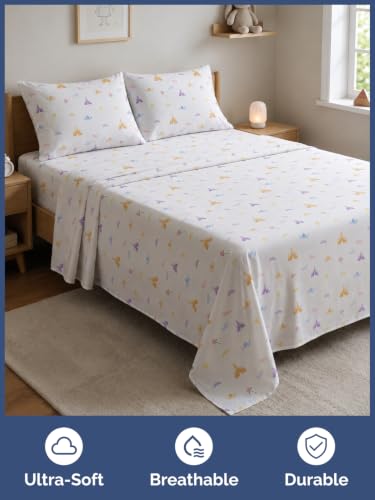 CGK Unlimited Kids Twin Princess Sheet Set - 3-Piece Microfiber Bedding