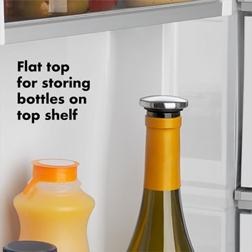 Leakproof Expanding Wine Stopper (2-Pack) - Stainless Steel Bottle Sealer
