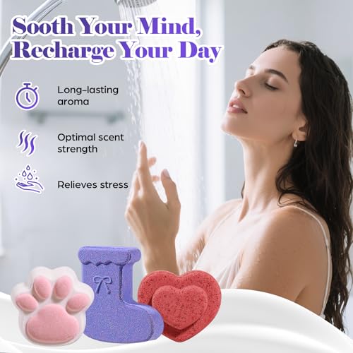 Zesua Advent Calendar 2026 – 24 Shower Steamers, 12 Scents, 8 Shapes, 24-pack
