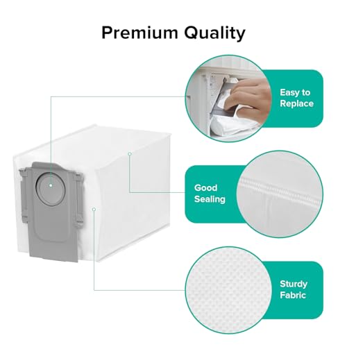 Roborock Disposable Dust Bags 6-Pack for Qrevo and Saros Series
