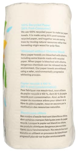 100% Recycled Jumbo Paper Towels, Ultra-Strong, 135 Sheets, 3 Rolls