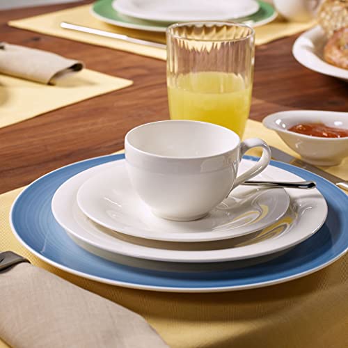Villeroy & Boch 6.25in White Porcelain Teacup Saucer | Premium German Craftsmanship
