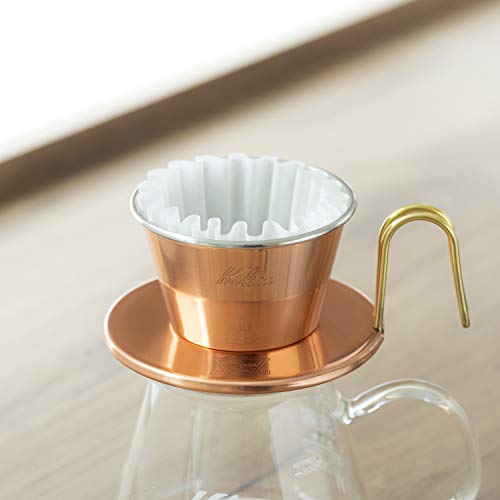 Flat-Bottom Pour-Over Wave Coffee Paper Filters - Size 185 (100 Count)